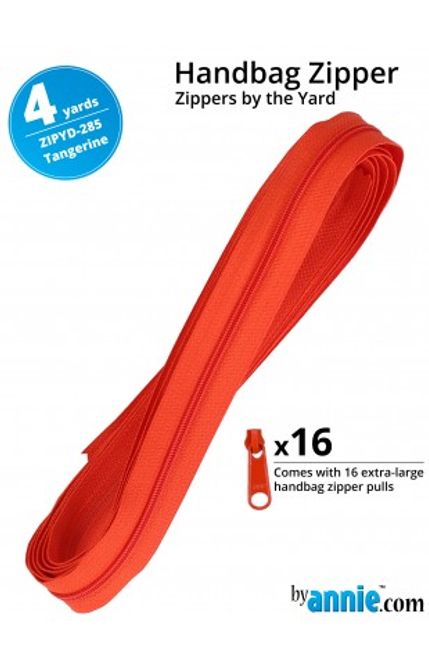 Hovedbilde By Annie glidelås by the yard, tangerine