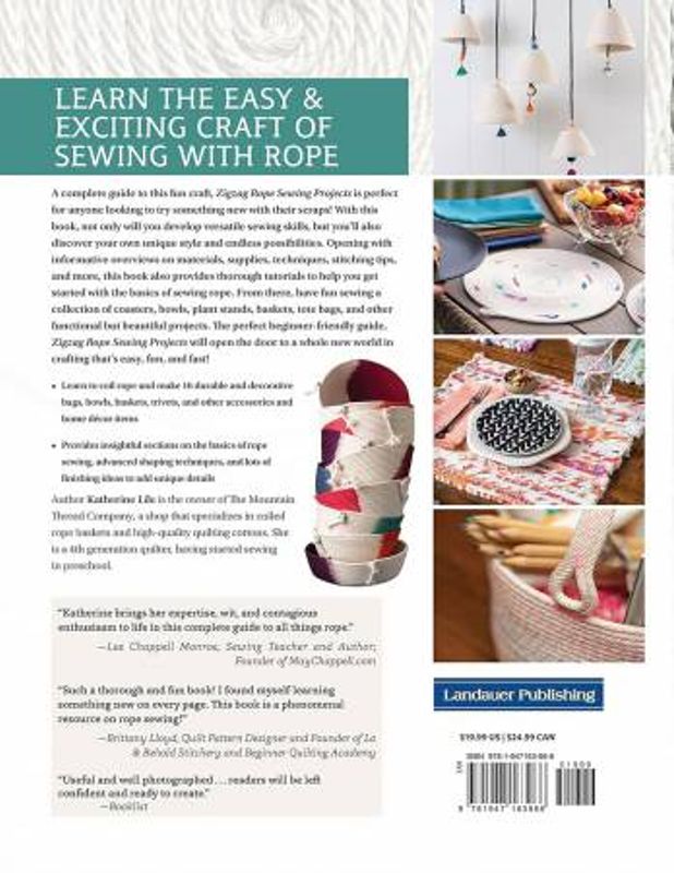 Bok, Zigzag rope sewing projects