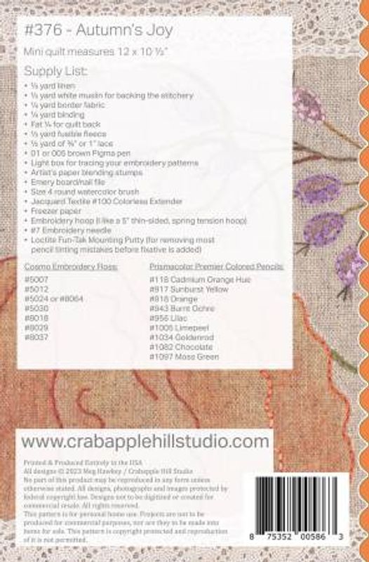 Mønster, Autumn's Joy