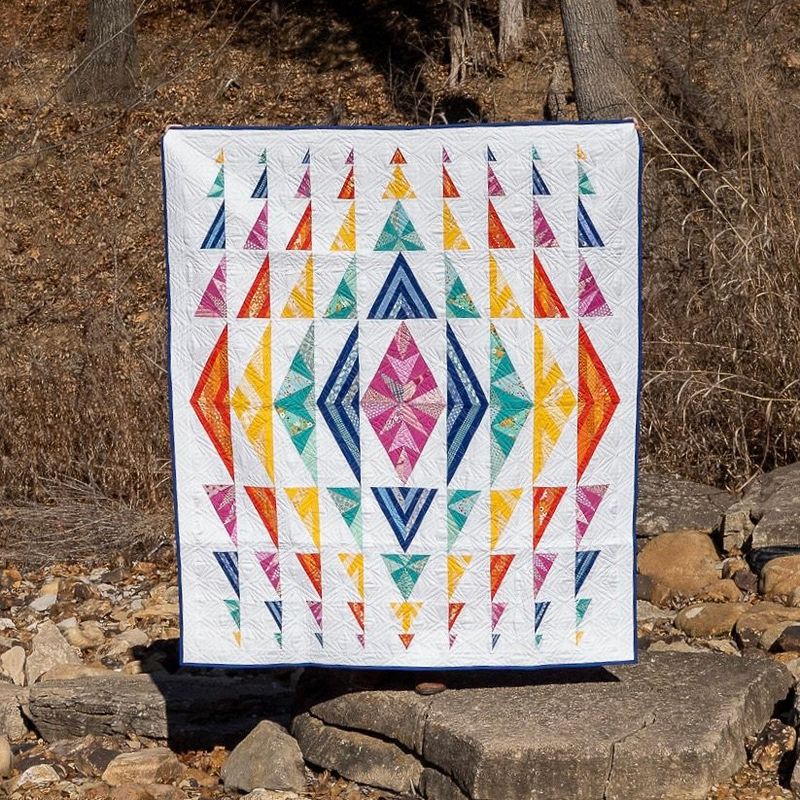 Mirrored diamonds mønsterbok