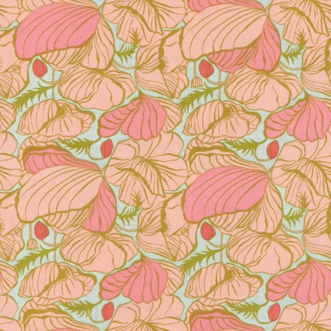 Hovedbilde Lush Life mintgrønn med blomster