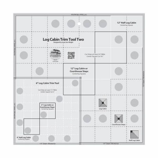 Hovedbilde Creative Grids Log Cabin linjal duo 6
